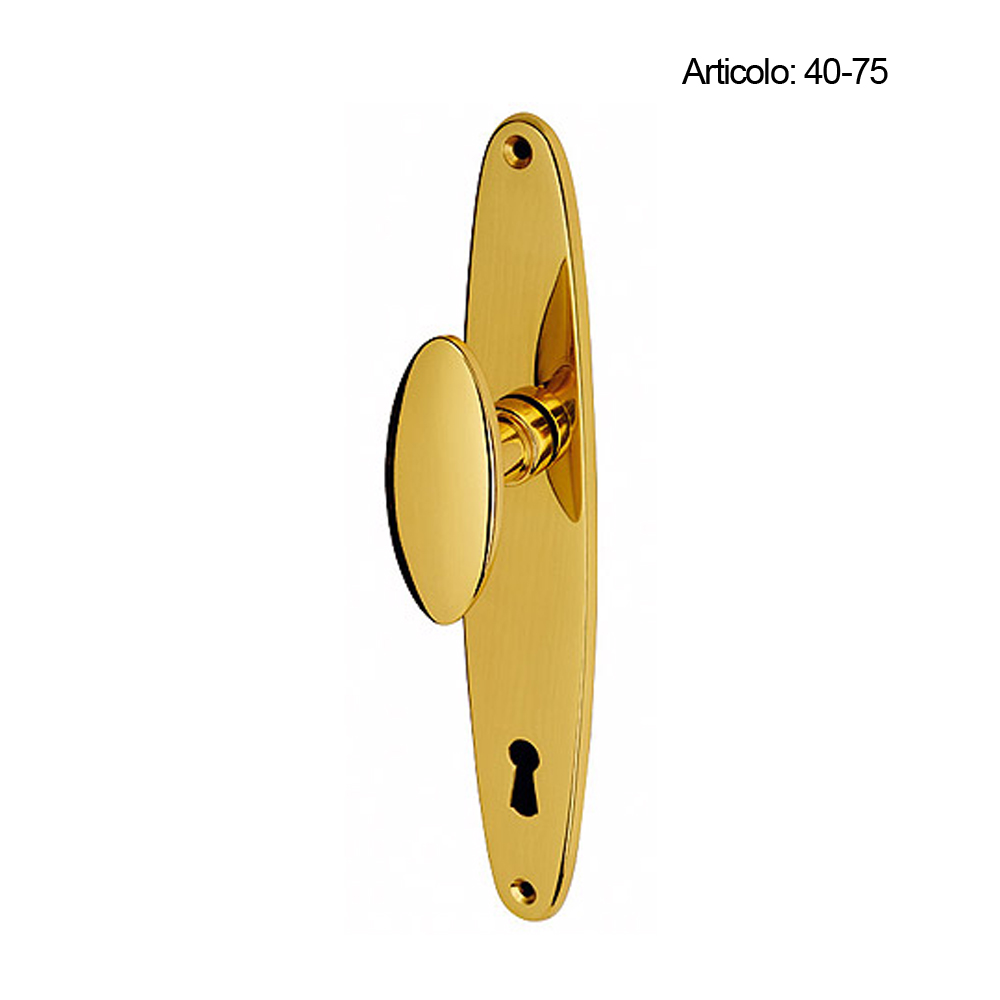 Spinardi 50-75 maniglia su placca e rosetta