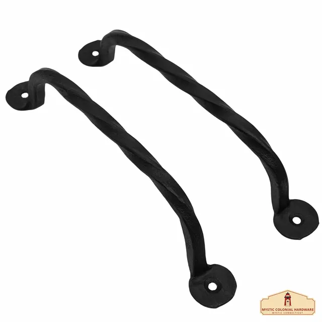 Mystic Colonial Maniglia Porta 16,5 cm Set 2 Pezzi Ferro