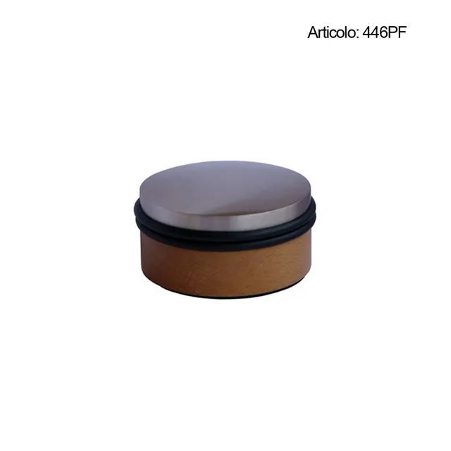 Spinardi 446PF fermaporta ottone-legno Ø 90 mm
