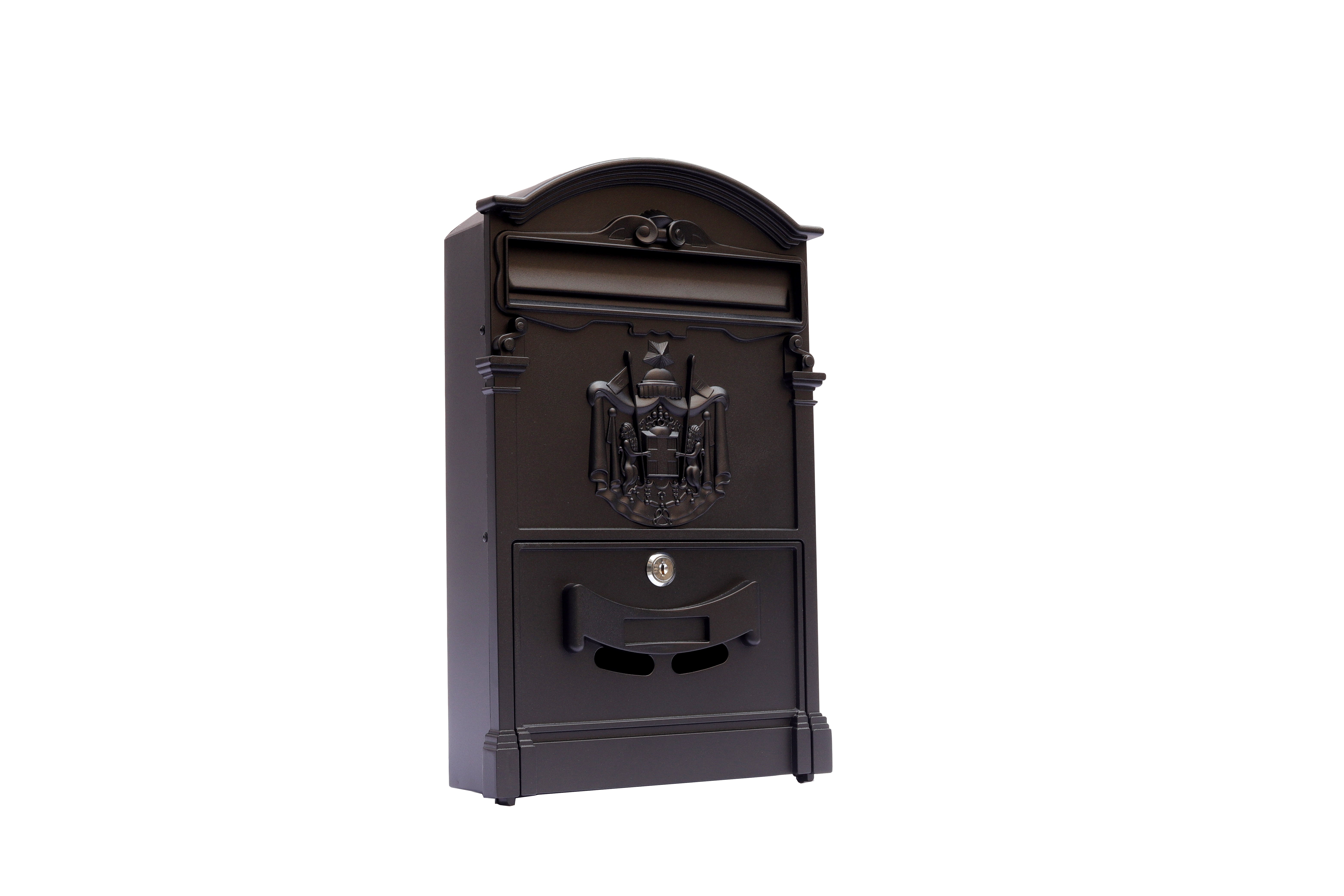 BOXOB Regia 994 cassetta postale in alluminio nero esterno