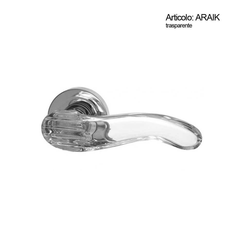 Spinardi Araik maniglia in cristallo trasparente