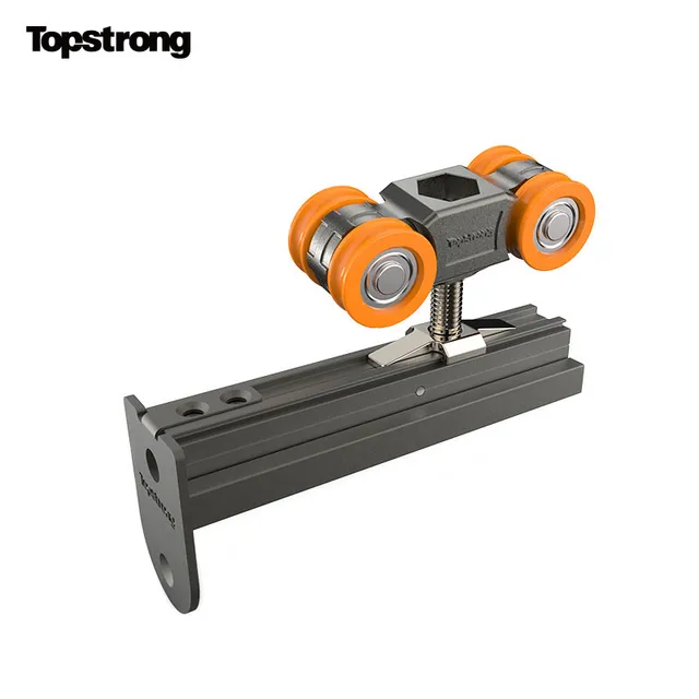 TopStrong Carrello Porta Scorrevole 60 kg Alluminio Doppio Ammortizzatore