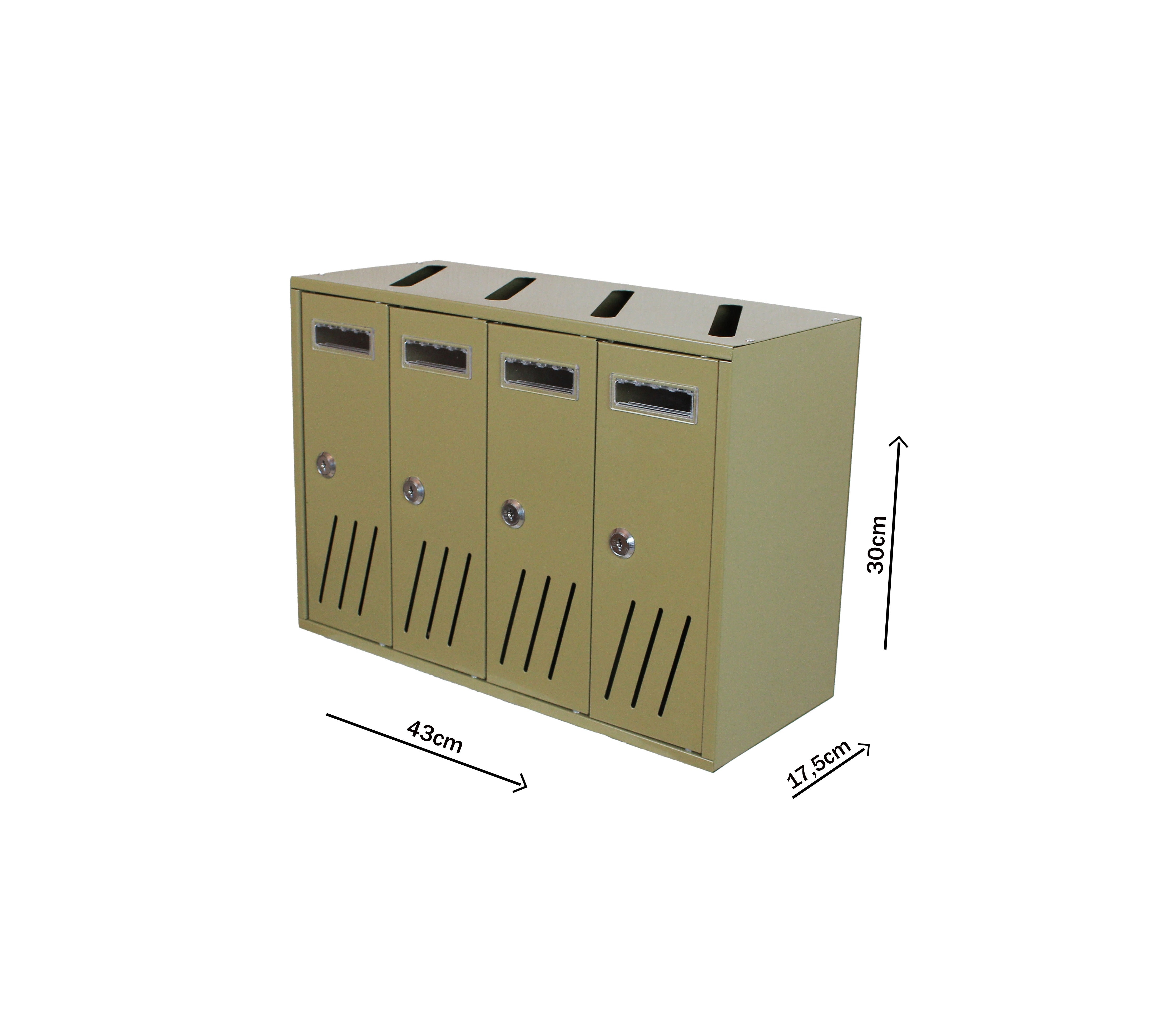 Boxob Serenity 800 cassetta postale interno giallo senape