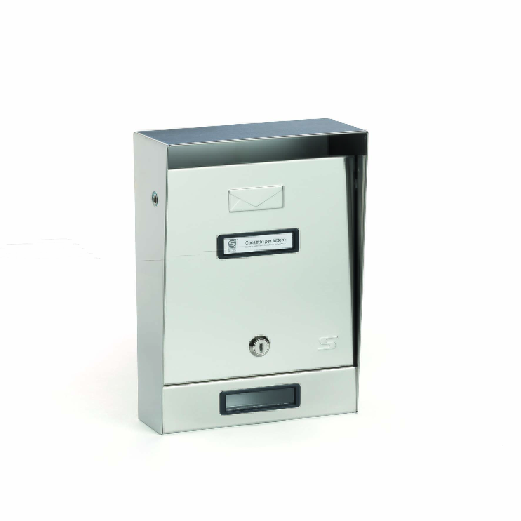 Silmec S02 cassetta postale singola con tetto fisso da esterno