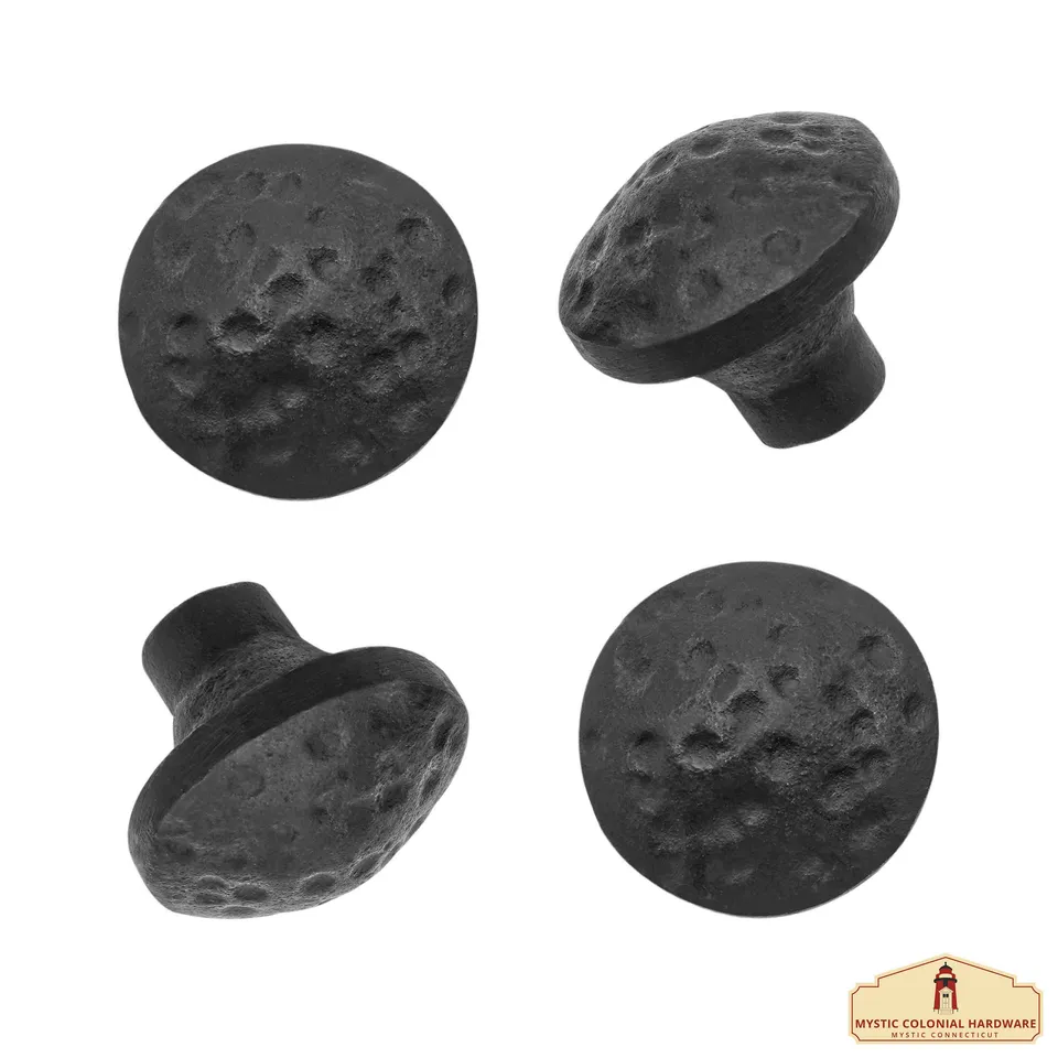 Mystic Colonial Hardware Square pomelli ferro neri 32mm 4pz