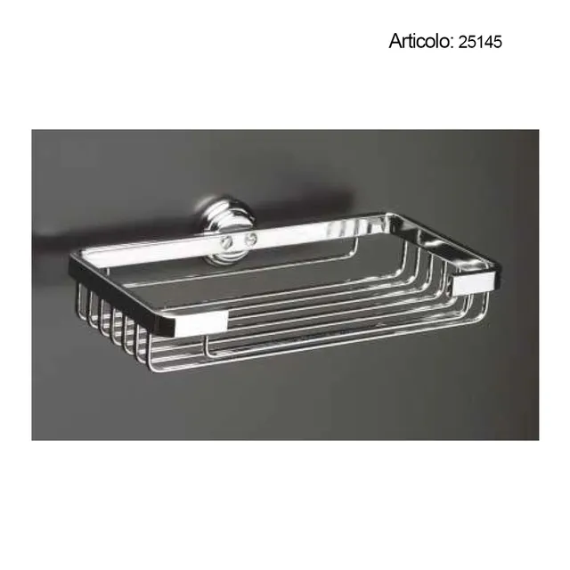Spinardi Portaspugna Bagno Ottone Cristallo