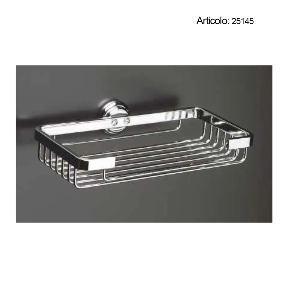 Spinardi Portaspugna bagno vetro e ottone