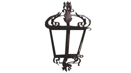 Spinardi Lanterna da Parete Lampada Vetro 60W