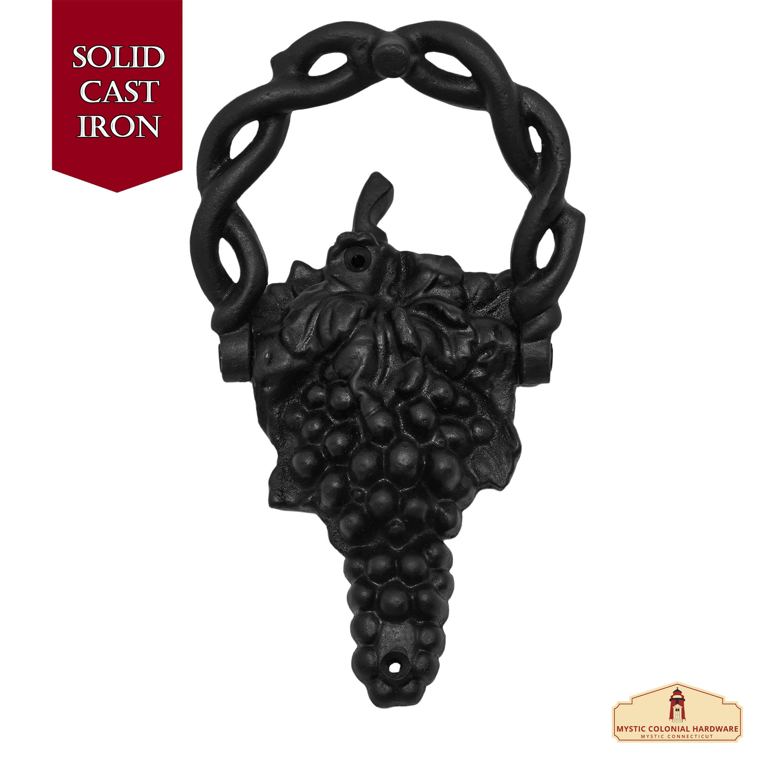 Mystic Colonial Hardware Vite battente porta ghisa nera 17 cm