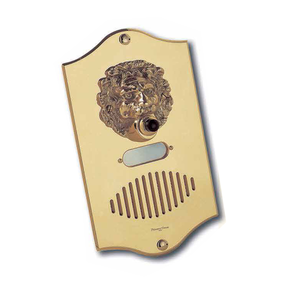 Spinardi pulsantiera ottone 1 pulsante da incasso