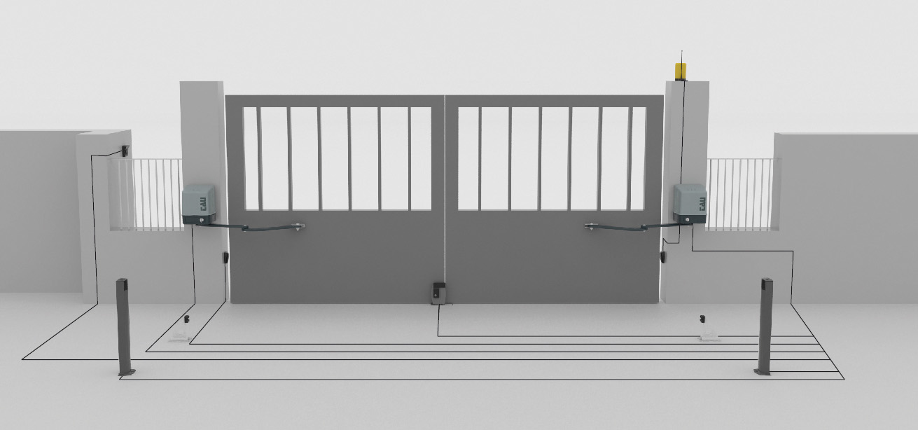 TAU EASY12 motoriduttore cancello battente 2,3 m