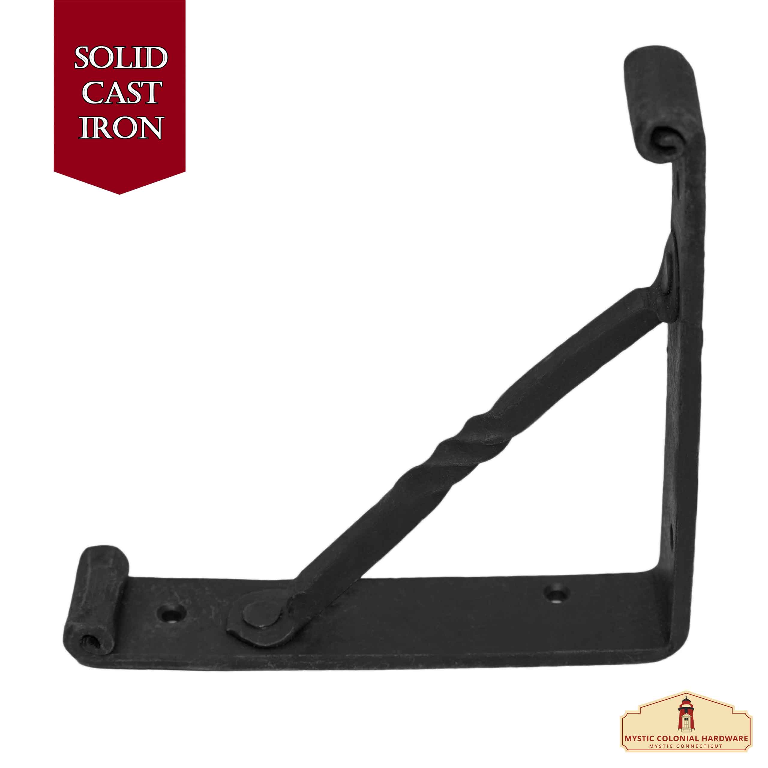 Mystic Colonial Hardware reggimensole 30x30 cm coppia ghisa nera