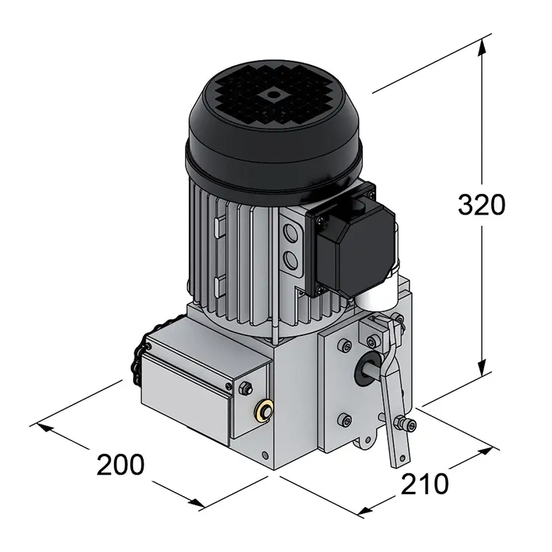 TAU F15C1 motoriduttore catena 400V industriale