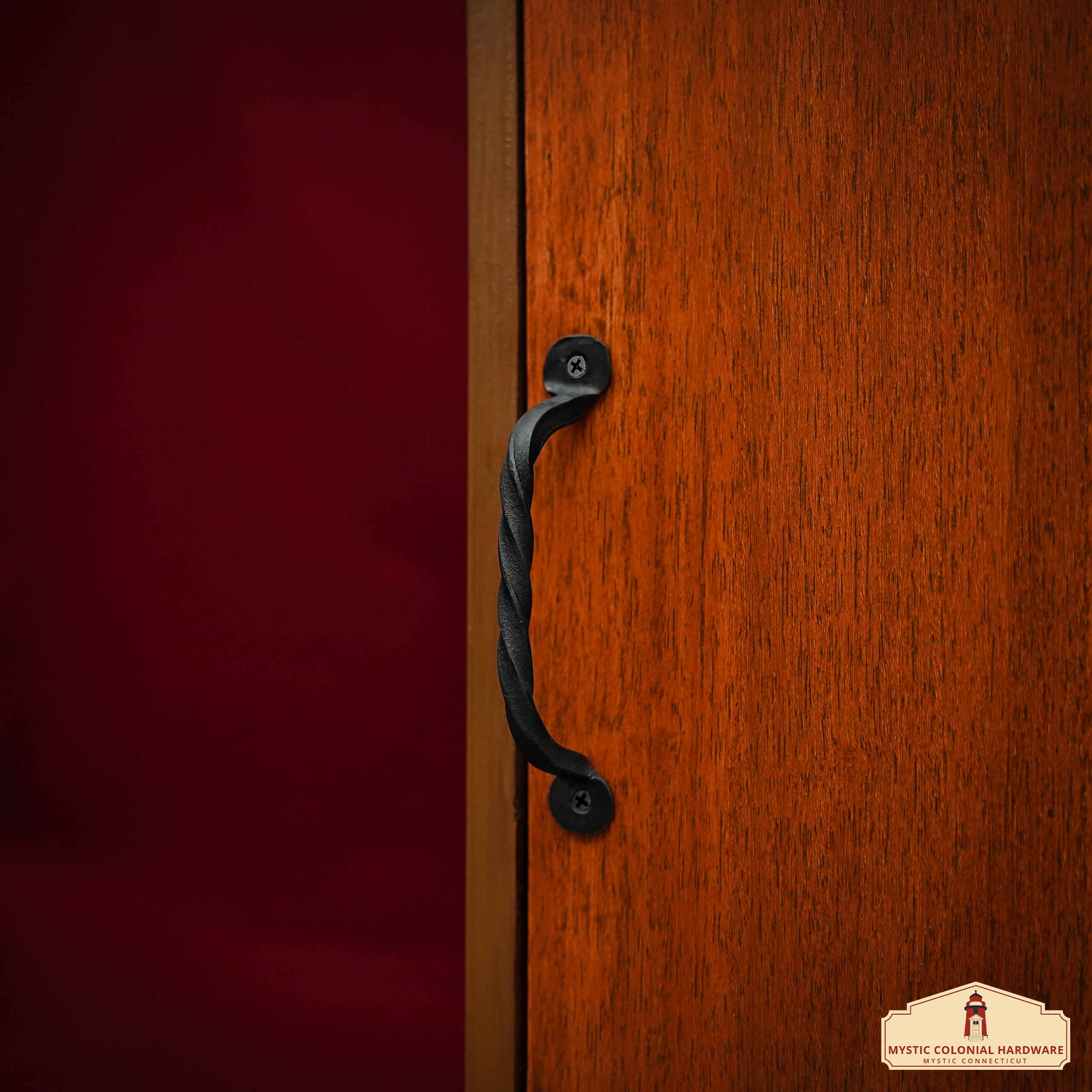 Mystic Colonial Maniglia Porta 16,5 cm Set 2 Pezzi Ferro