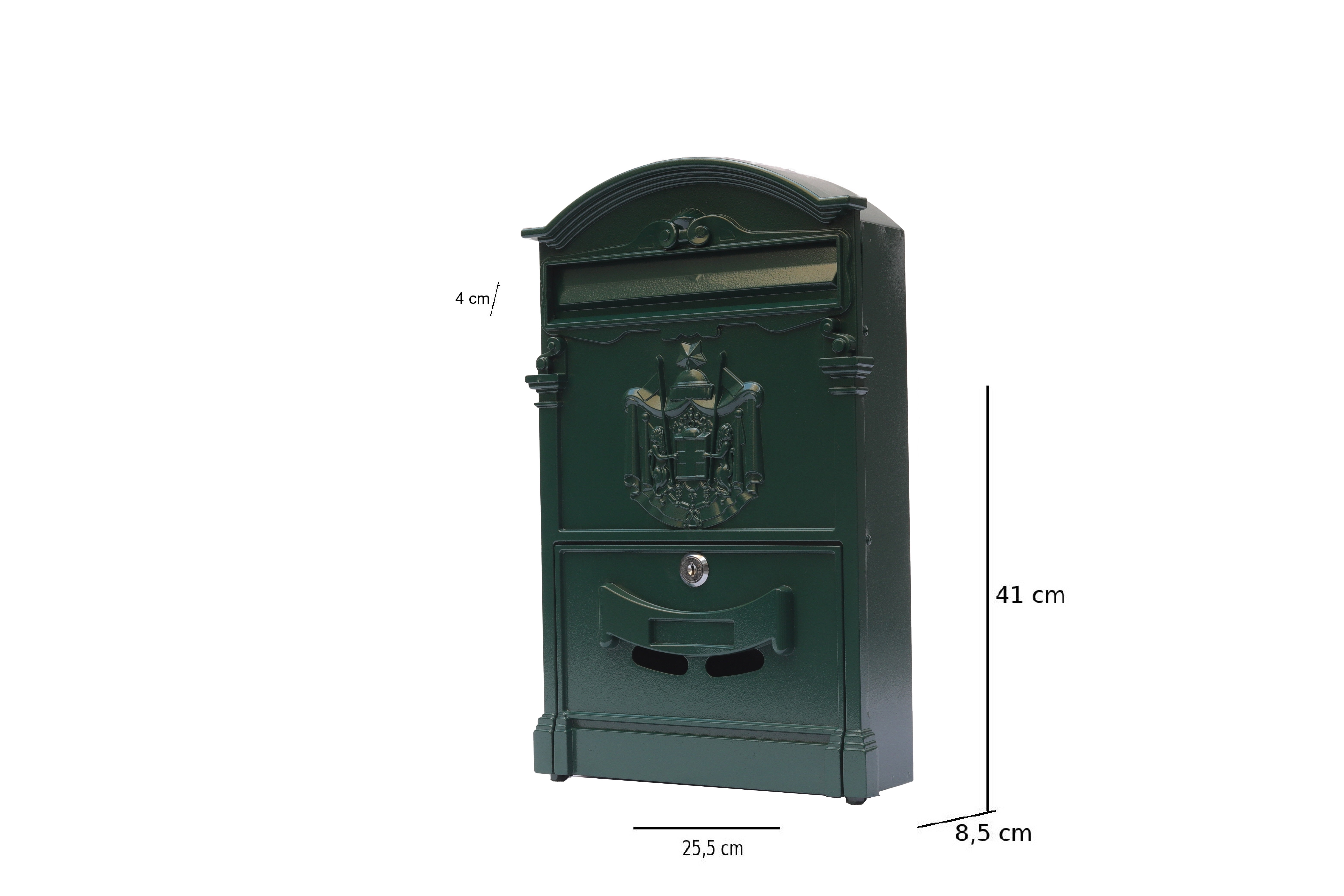 BOXOB Regia 994 cassetta postale in alluminio verde esterno