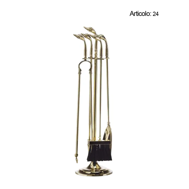 Spinardi 24 set camino cigni ottone 700 mm