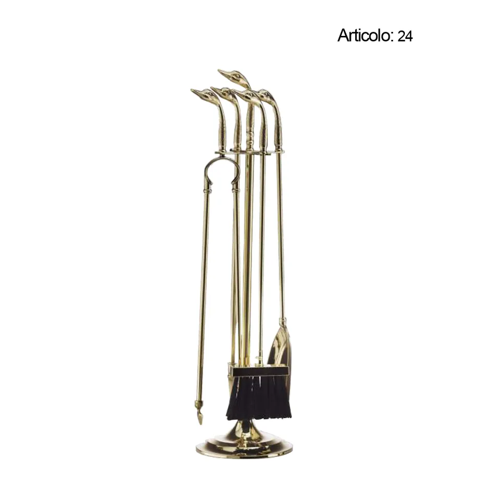 Spinardi 24 set camino cigni ottone 700 mm