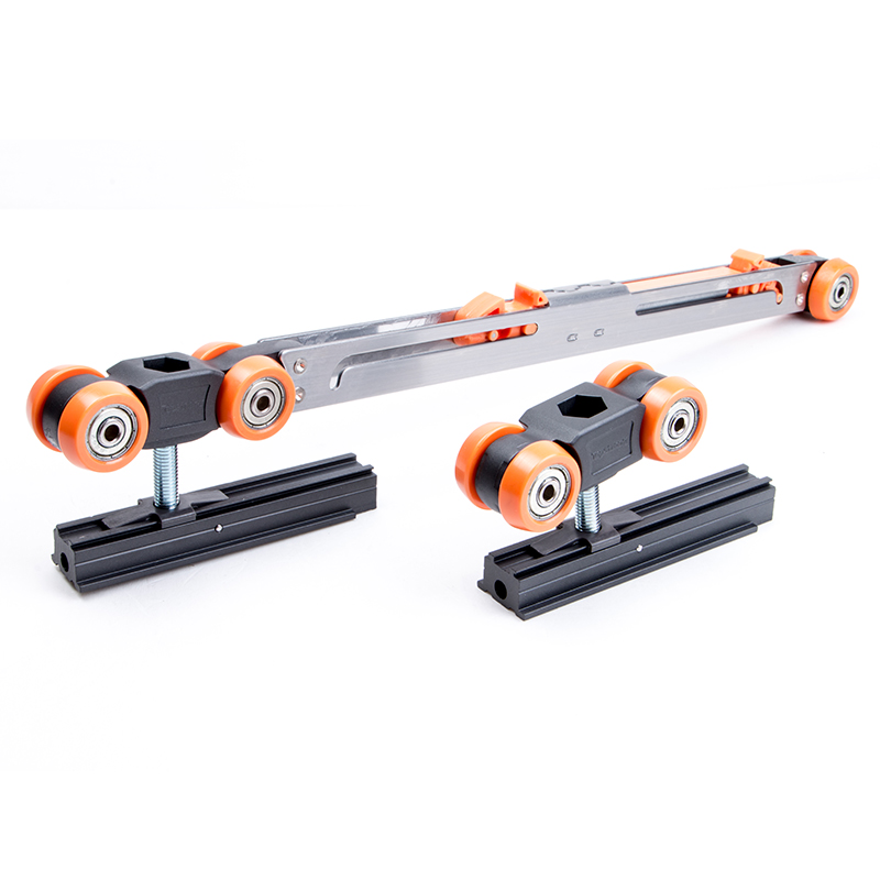 TopStrong Carrello Porta Scorrevole 100 kg Alluminio Doppio Ammortizzatore