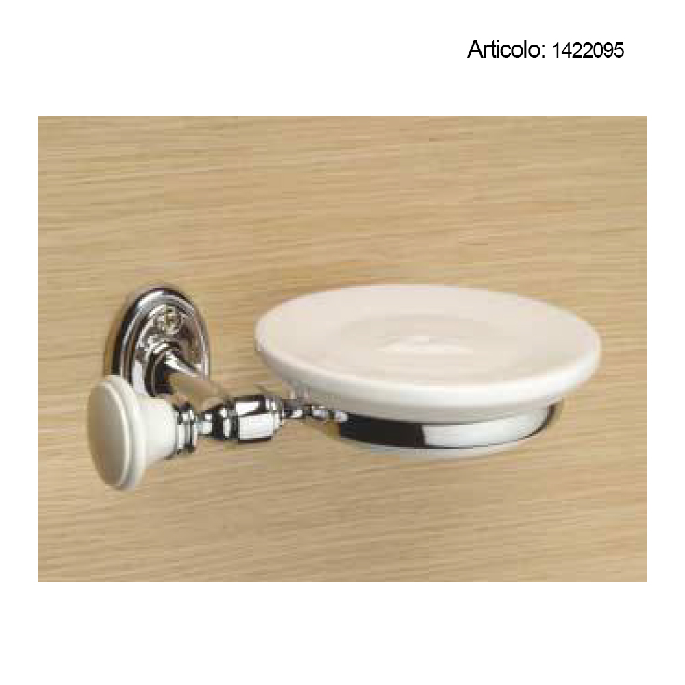 Sissi portasapone bagno ottone cromo-oro