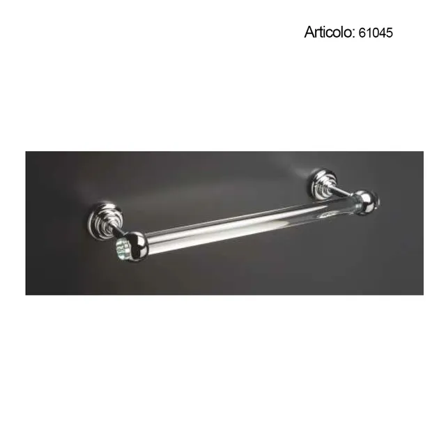 Spinardi Portasalviette bagno ottone cristallo cromato