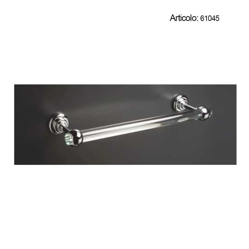 Spinardi Portasalviette cristallo ottone per bagno