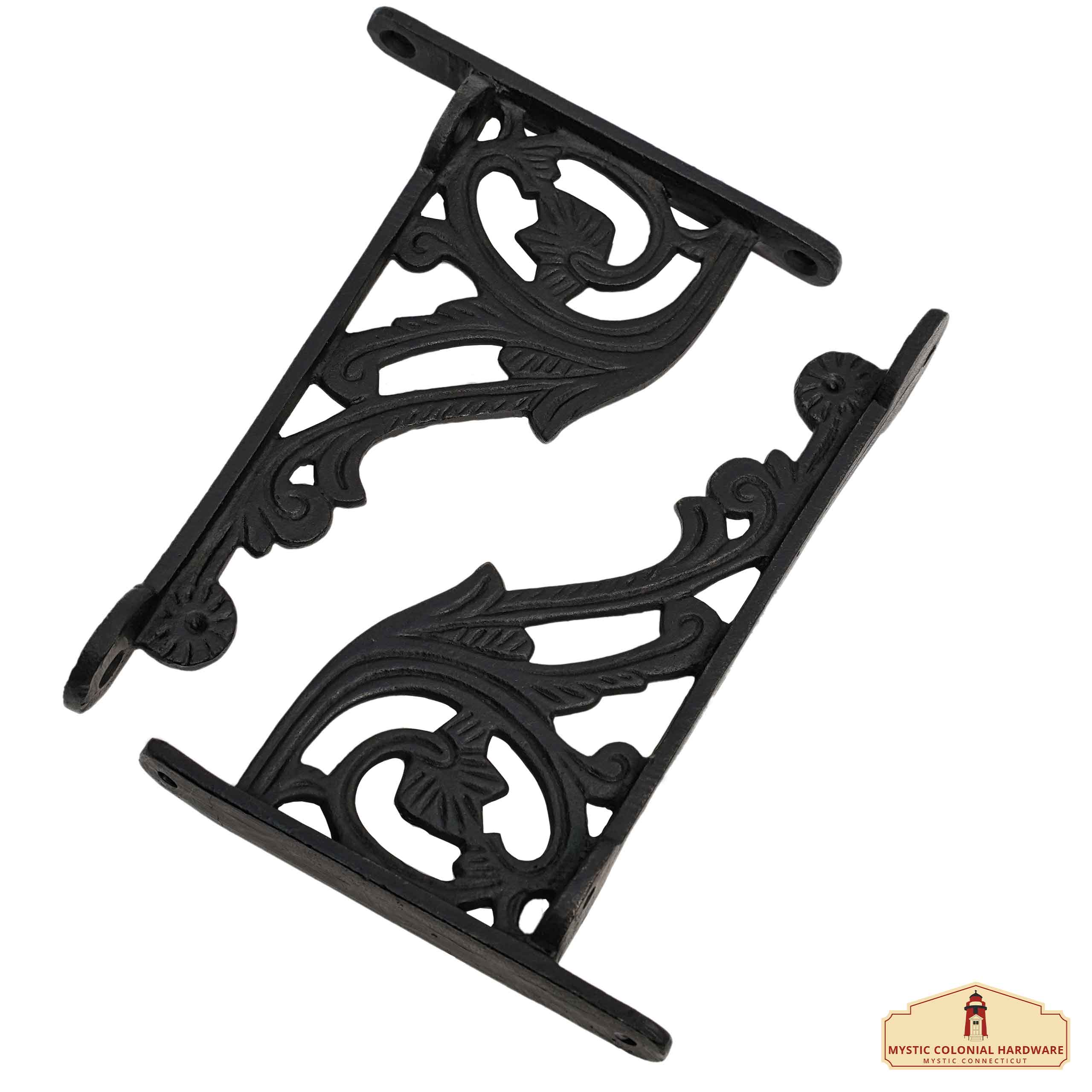 Mystic Colonial Hardware Staffe Mensola Ghisa 15,5x10,6cm 2pz