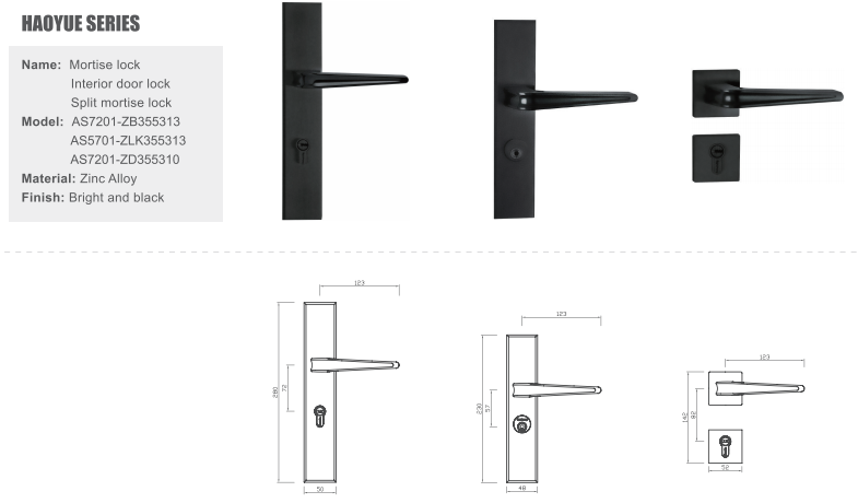 TopStrong Haoyue serratura incasso porta interna inox