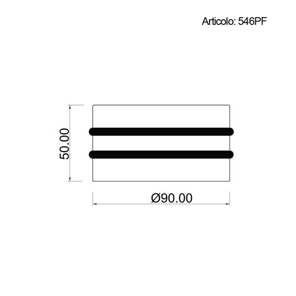Spinardi 546PF fermaporta ottone legno Ø90 mm