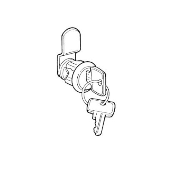Silmec 90-010 serratura ricambio cromata 20 mm