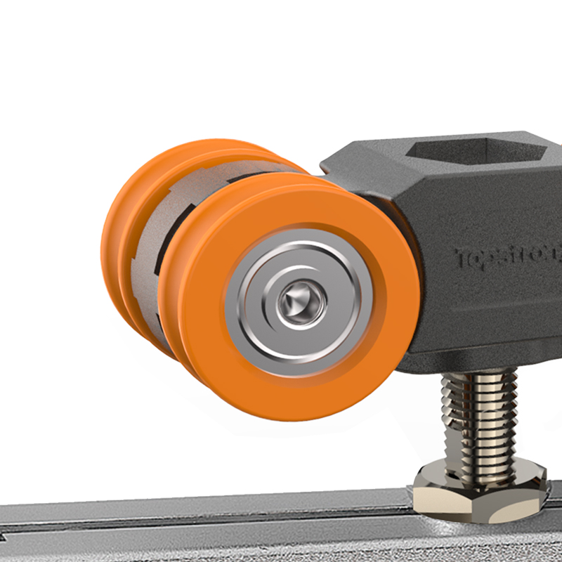 TopStrong carrello porta vetro scorrevole 60 kg inserto alluminio