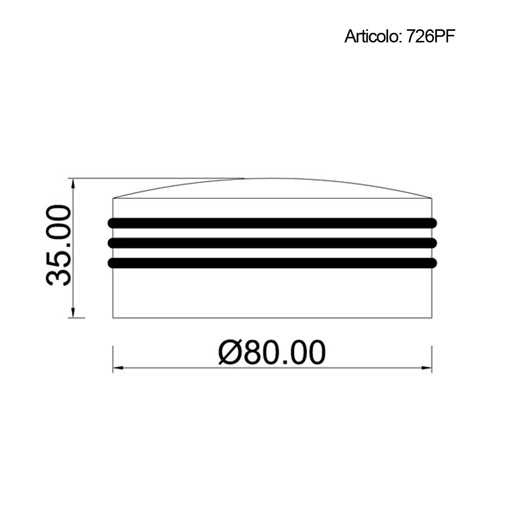 Spinardi 726PF fermaporta in ottone