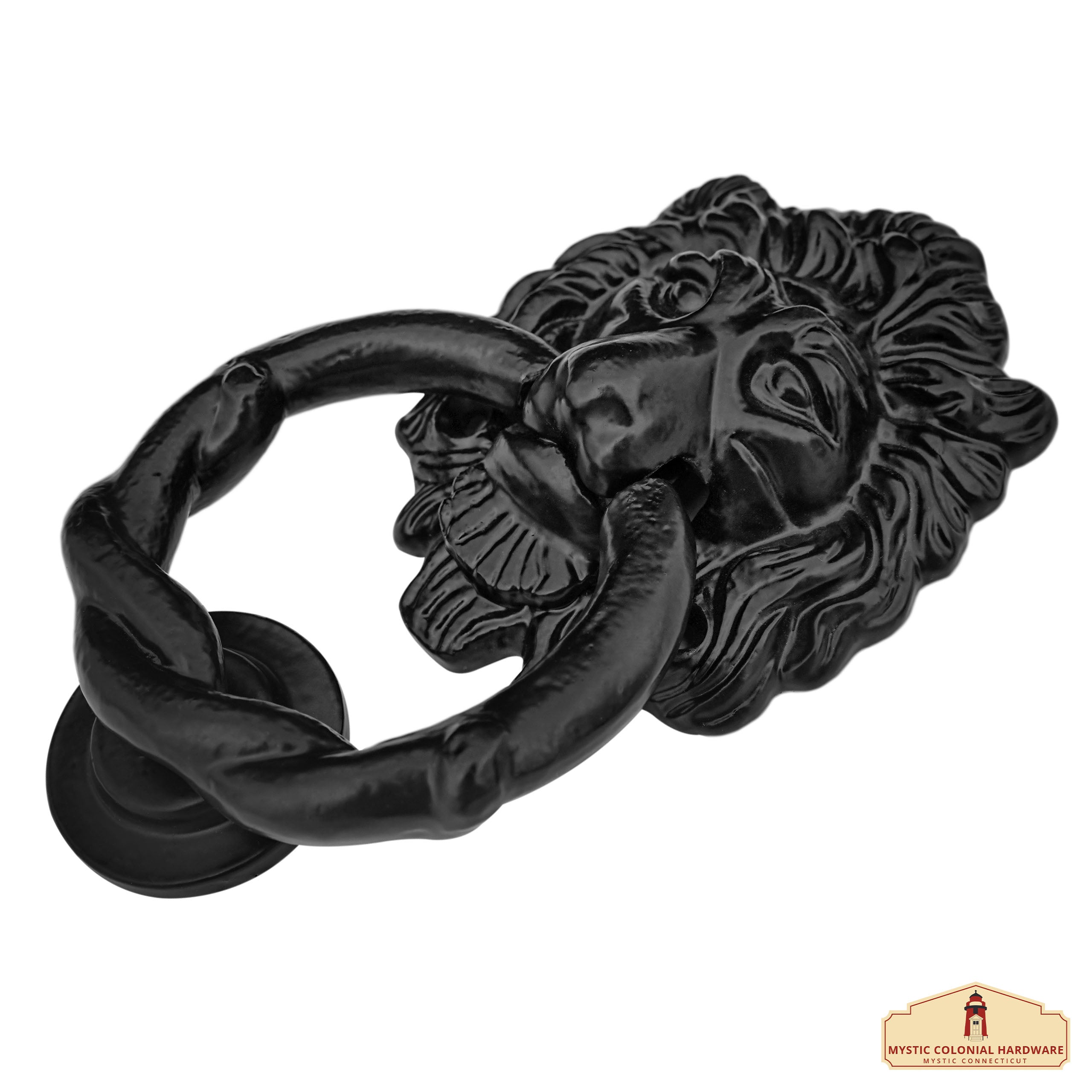 Mystic Colonial Batacchio Leone Ferro Battuto 15,2 cm Nero