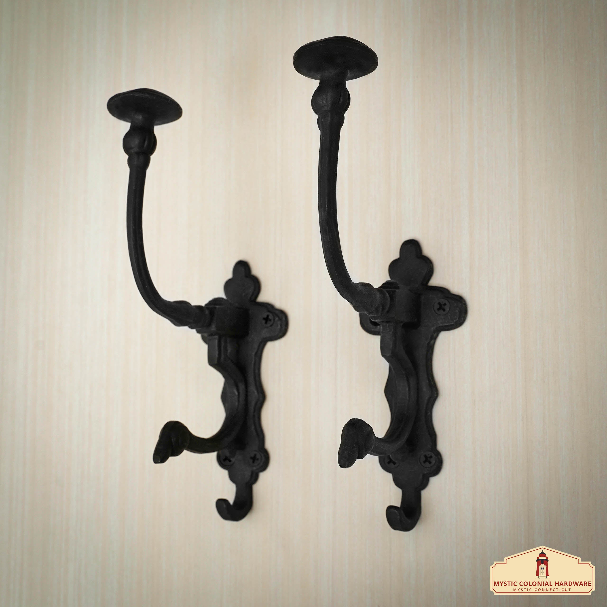 Mystic Colonial Hardware ganci parete ghisa set 2 pezzi 19,4 cm