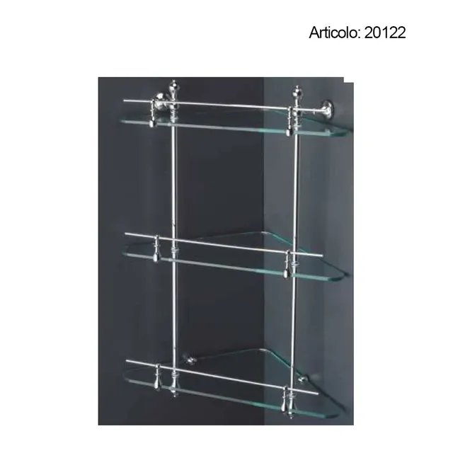 Spinardi mensola angolare bagno ottone