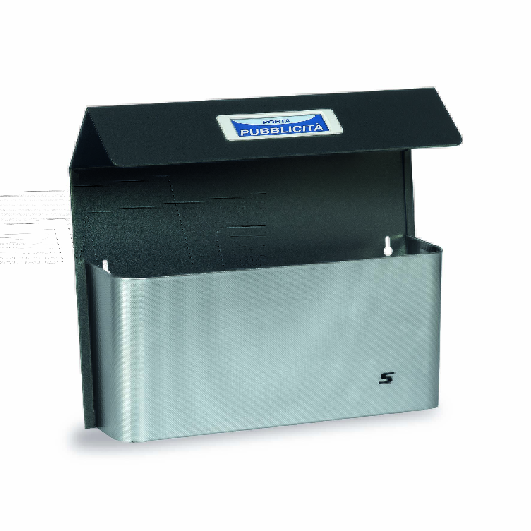 Silmec Bimetal Maxi porta pubblicità con tetto inox