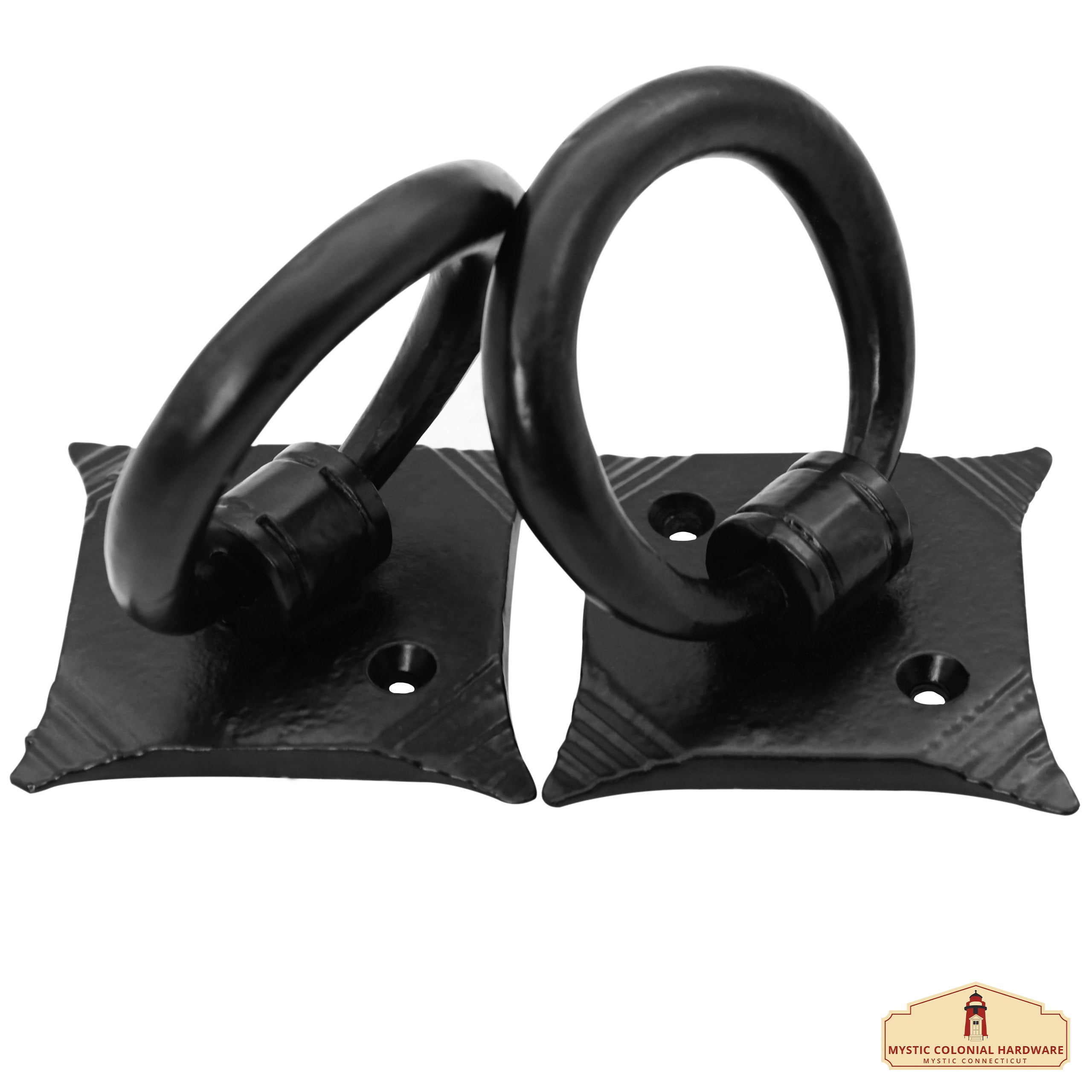 Mystic Colonial Hardware Battente Porta Anello Ferro 5x5cm 2pz
