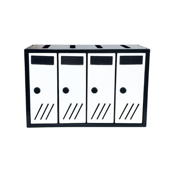 BOXOB Serenity 993 Cassetta Postale Interno Nero/Bianco Sicura