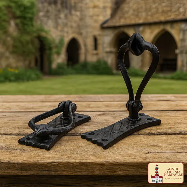 Mystic Colonial Hardware battente porta ferro nero antico 12 cm