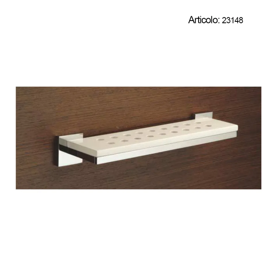 Spinardi Portaspugna bagno ottone cromato