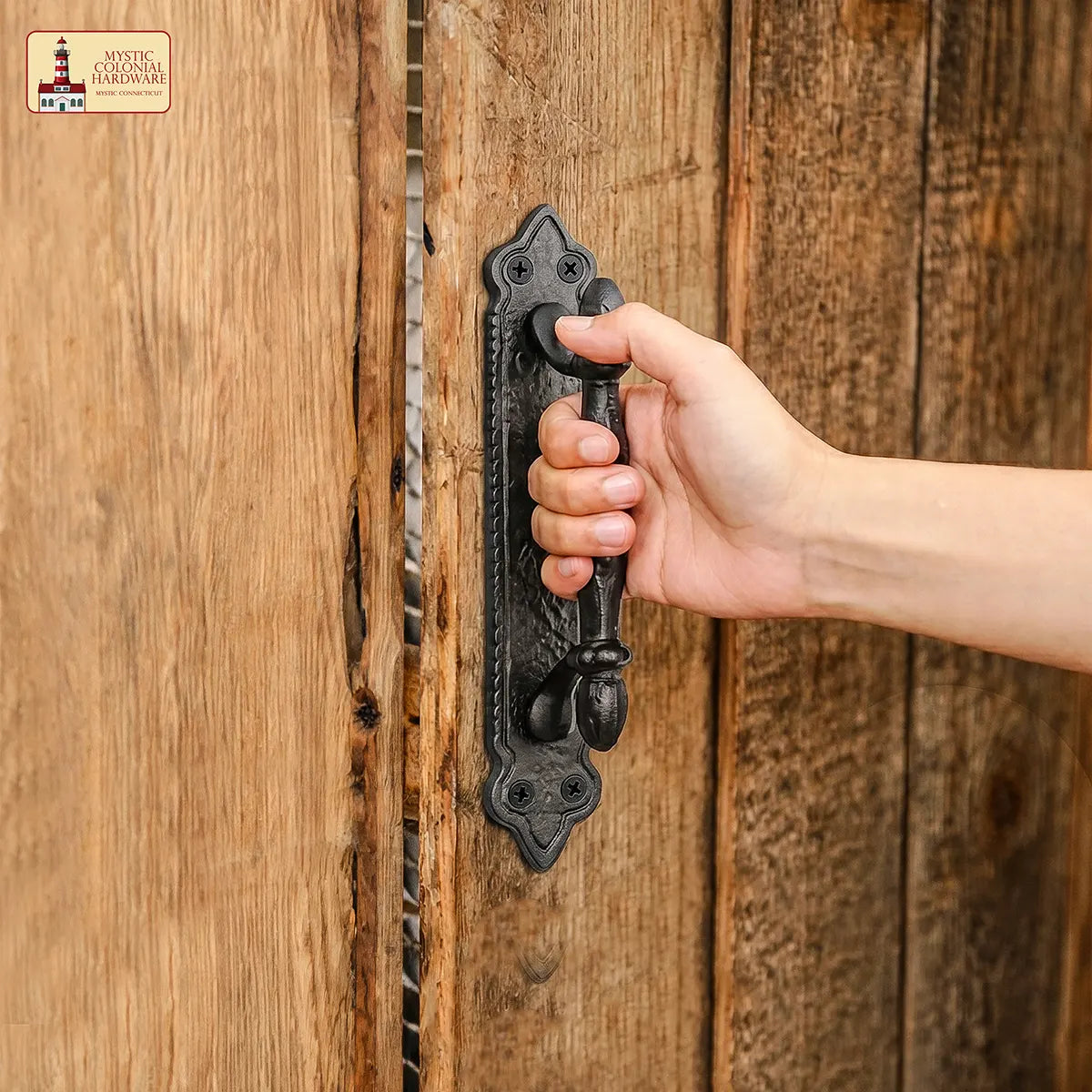 Mystic Colonial Hardware Maniglia Porta Ghisa Nera Vittoriana