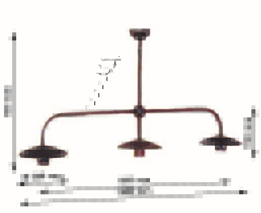 Spinardi Lampadario 3 Luci lampada