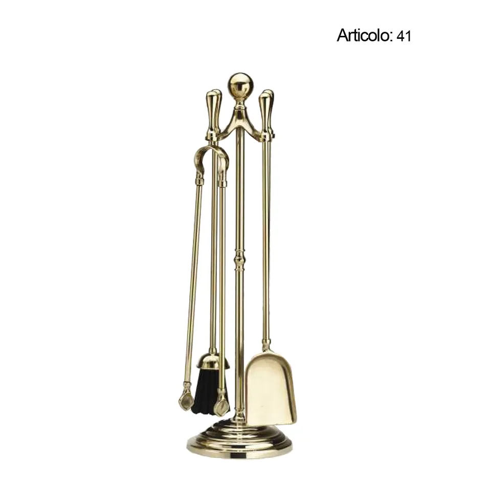 Spinardi 41 Set Attrezzi Camino Ottone H 610 mm