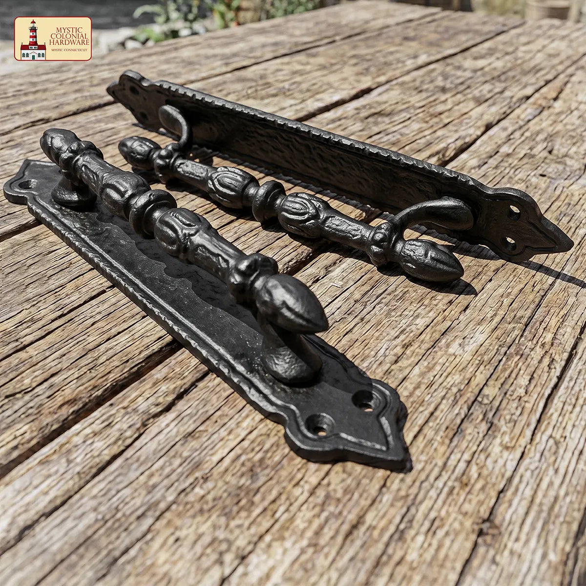 Mystic Colonial Hardware Maniglia Porta Ghisa Nera Vittoriana
