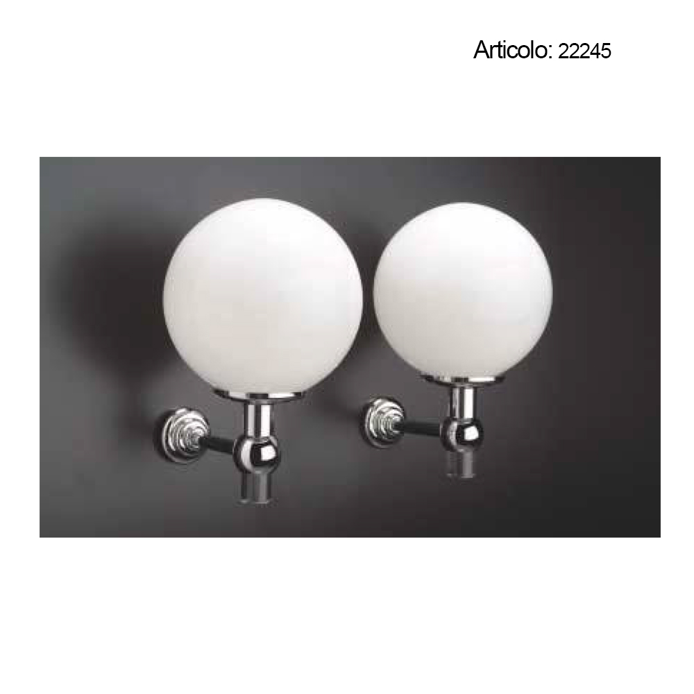 Spinardi plafoniera bagno cristallo e ottone