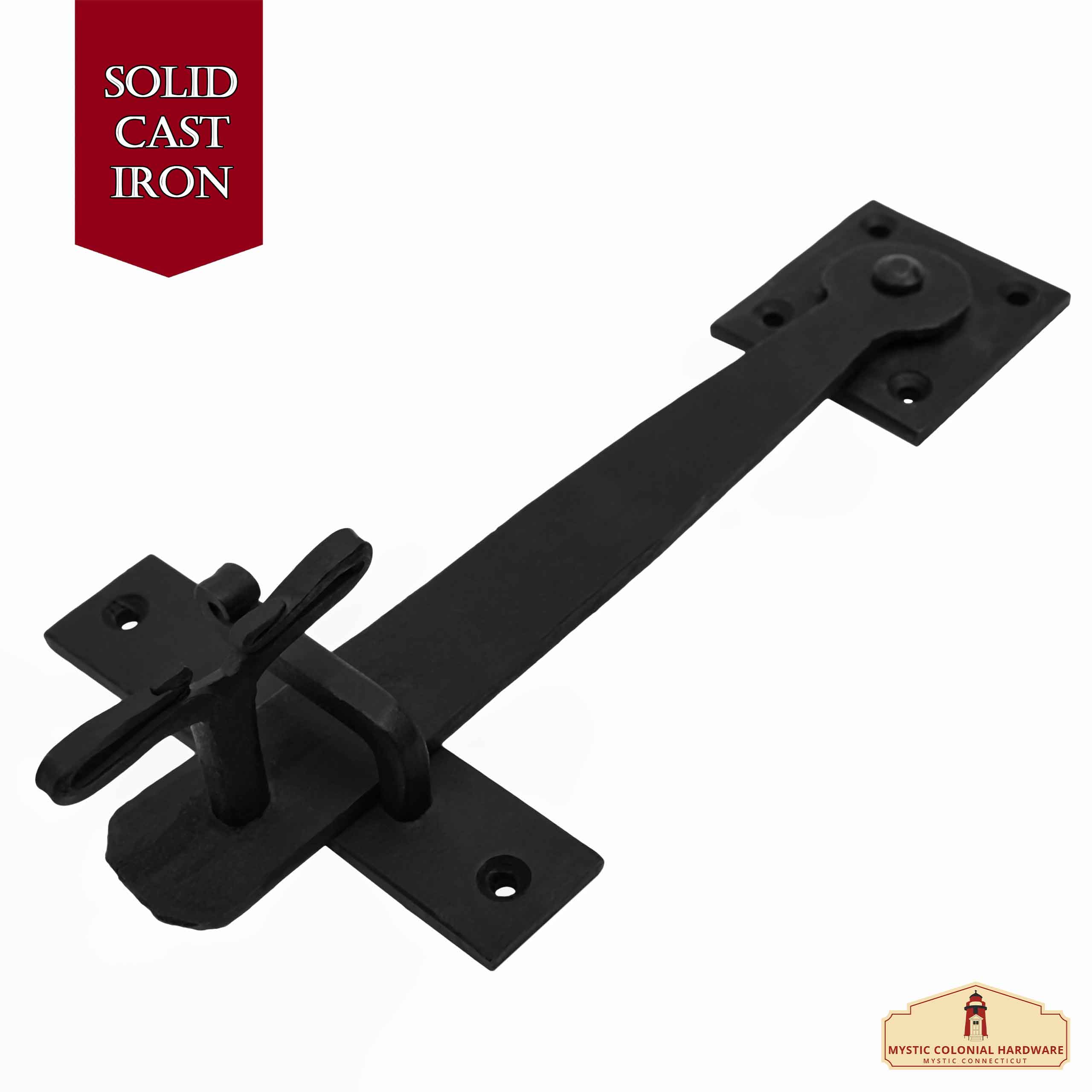 Mystic Colonial Chiavistello Cancello Ferro Battuto 23 cm Nero