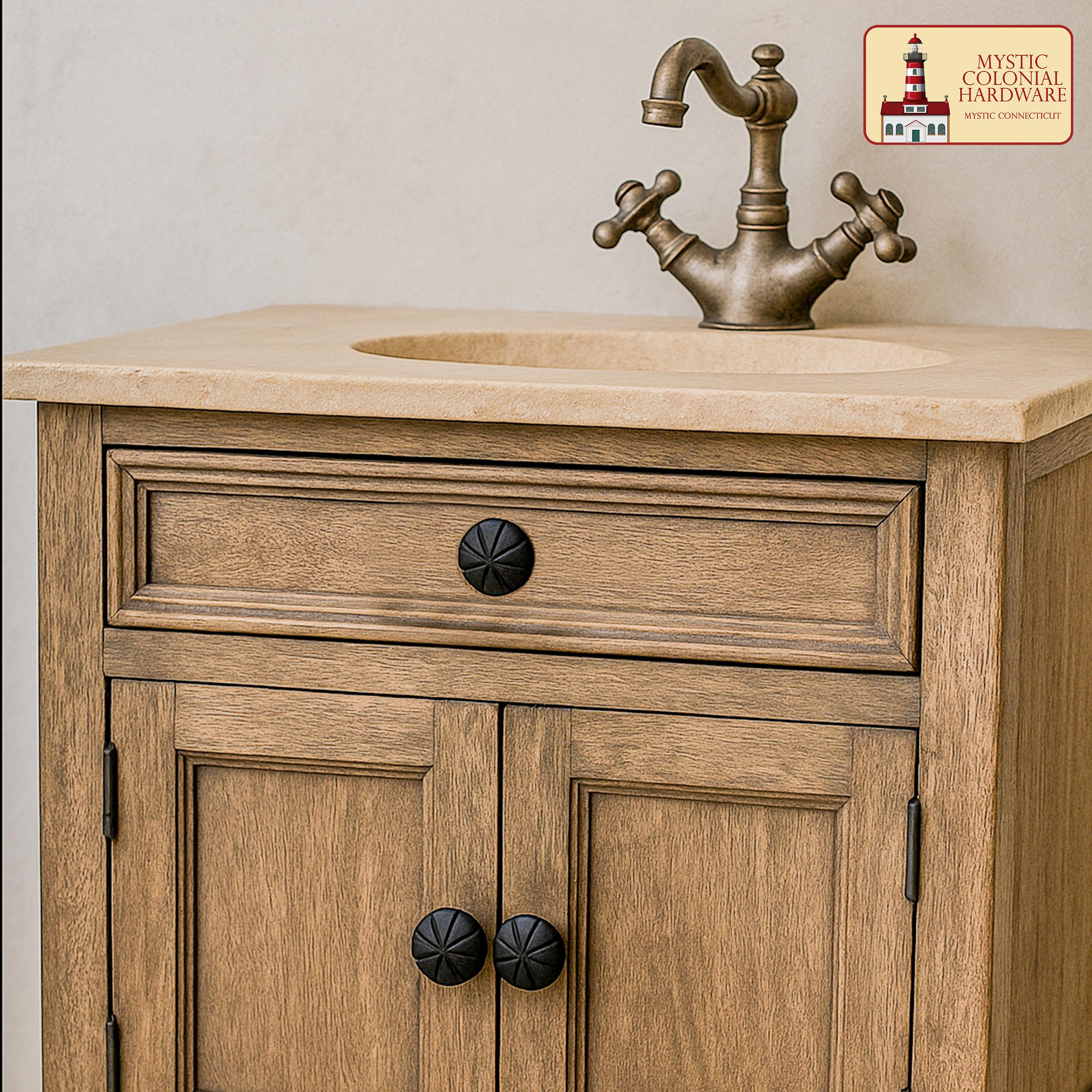 Mystic Colonial Pomello Ferro 4 cm Set 4 Pezzi Rustico