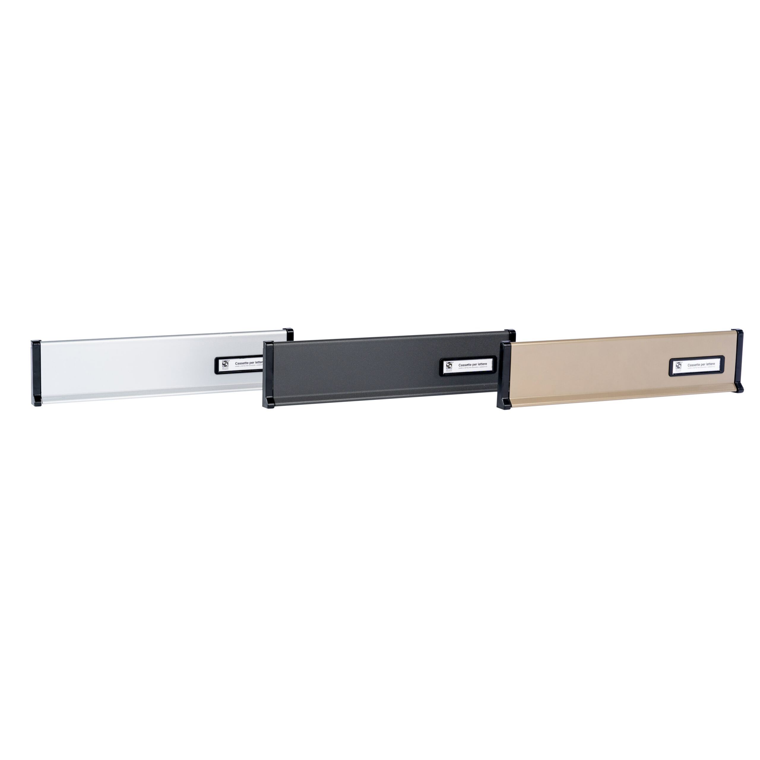 Silmec S650 placca grande con portanome da incasso