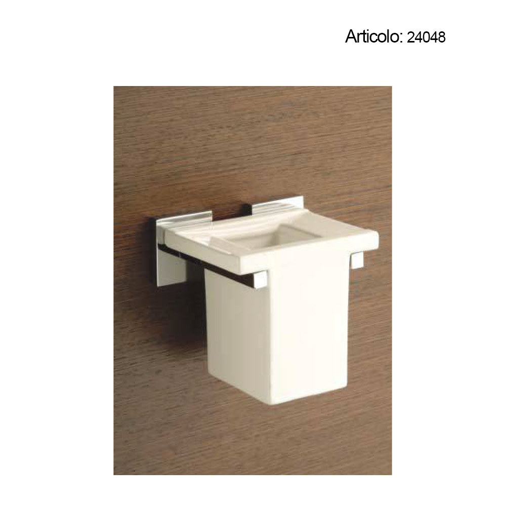 Spinardi portasapone bagno ottone cromato