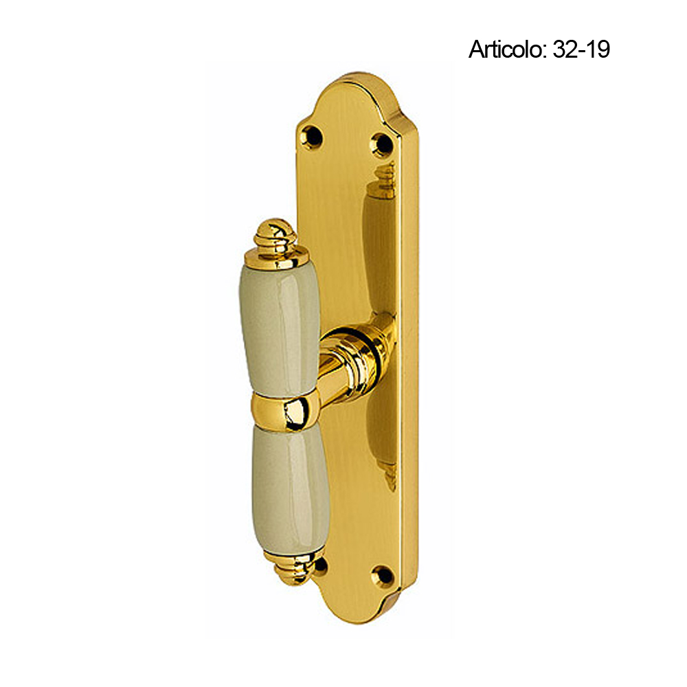 Spinardi 01-19 maniglia porta ottone su rosetta