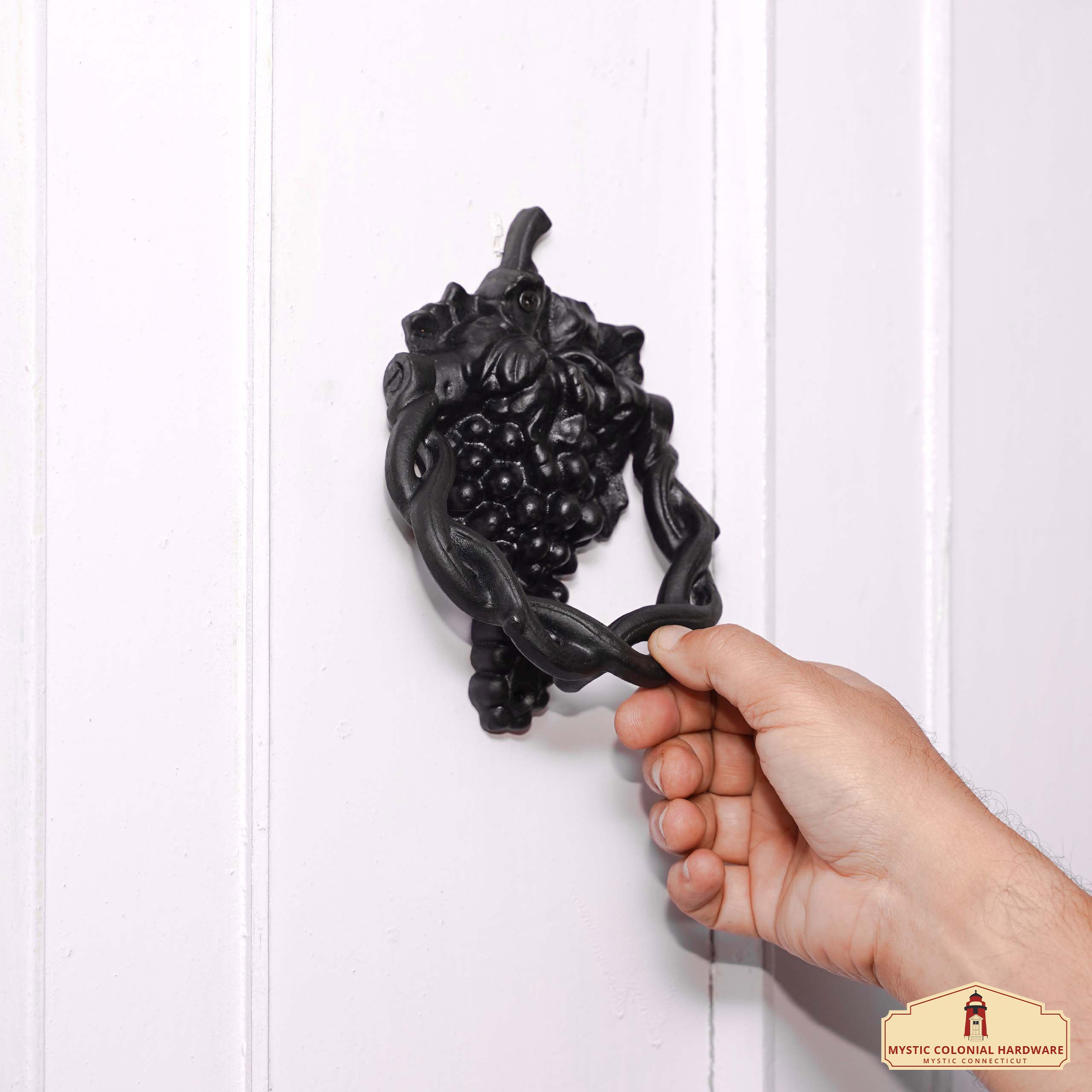 Mystic Colonial Hardware Vite battente porta ghisa nera 17 cm
